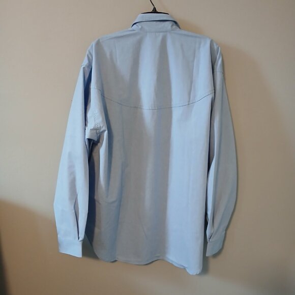 Ol' Paint Women's Stitched Lattive Front Light Blue Long Sleeve top Size 2xl - Picture 10 of 11